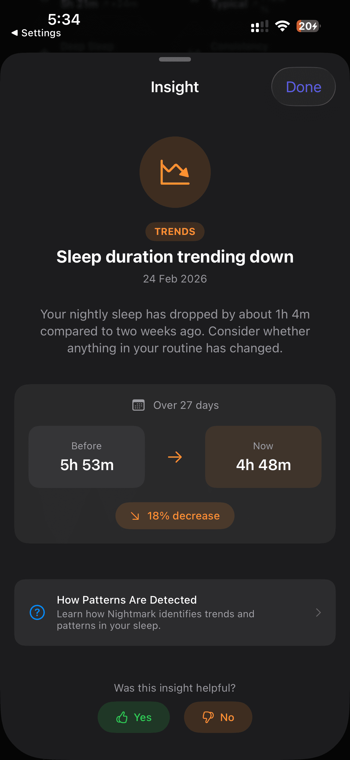 Long-term trend analysis